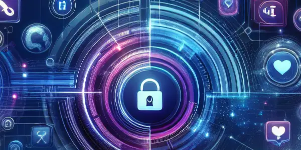 Futuristic digital platform showcasing adult content with vibrant payment interfaces and users on multiple devices.